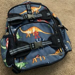 Pottery Barn Mackenzie Blue Dino Mini Backpack “R”